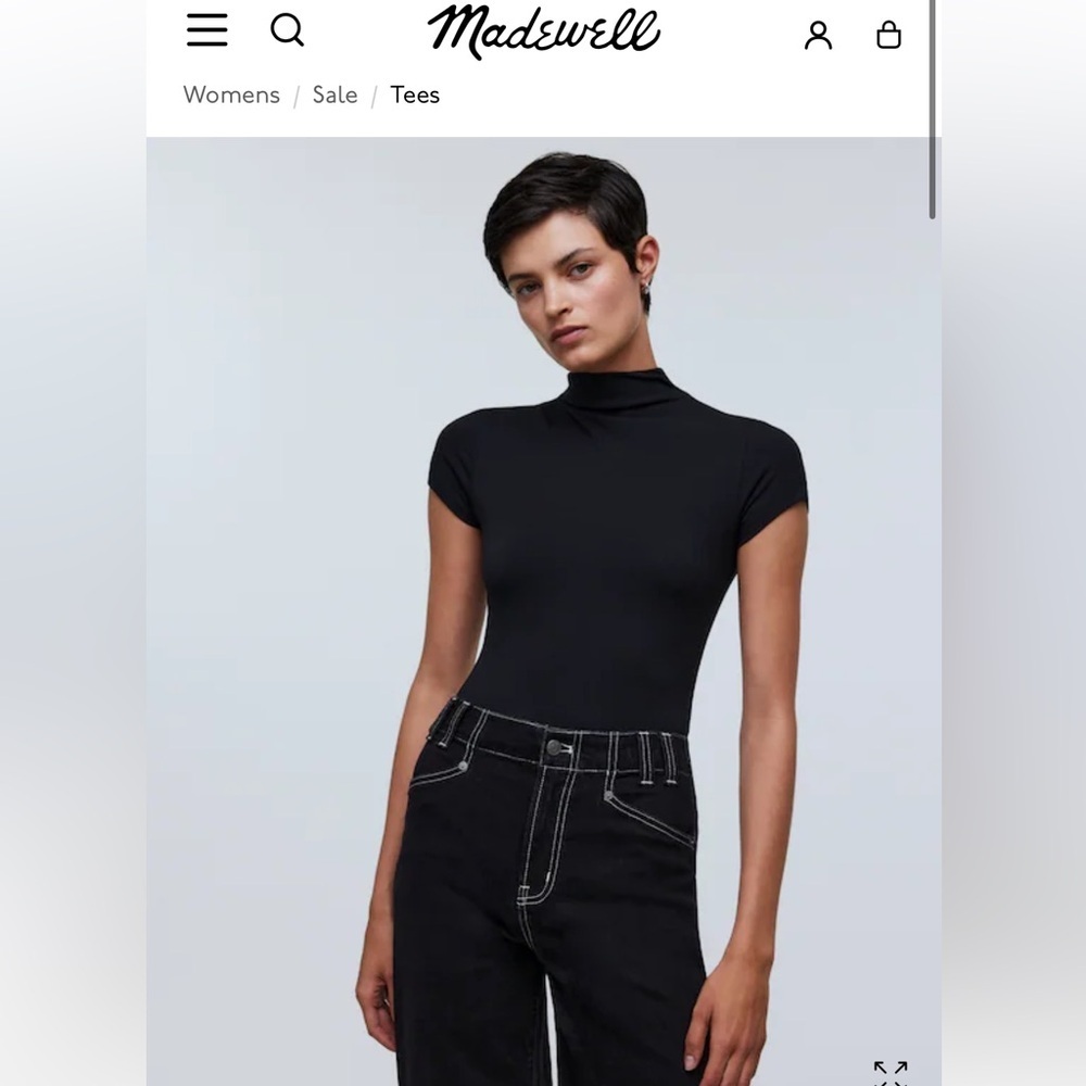 Madewell Mockneck Thong Bodysuit‎